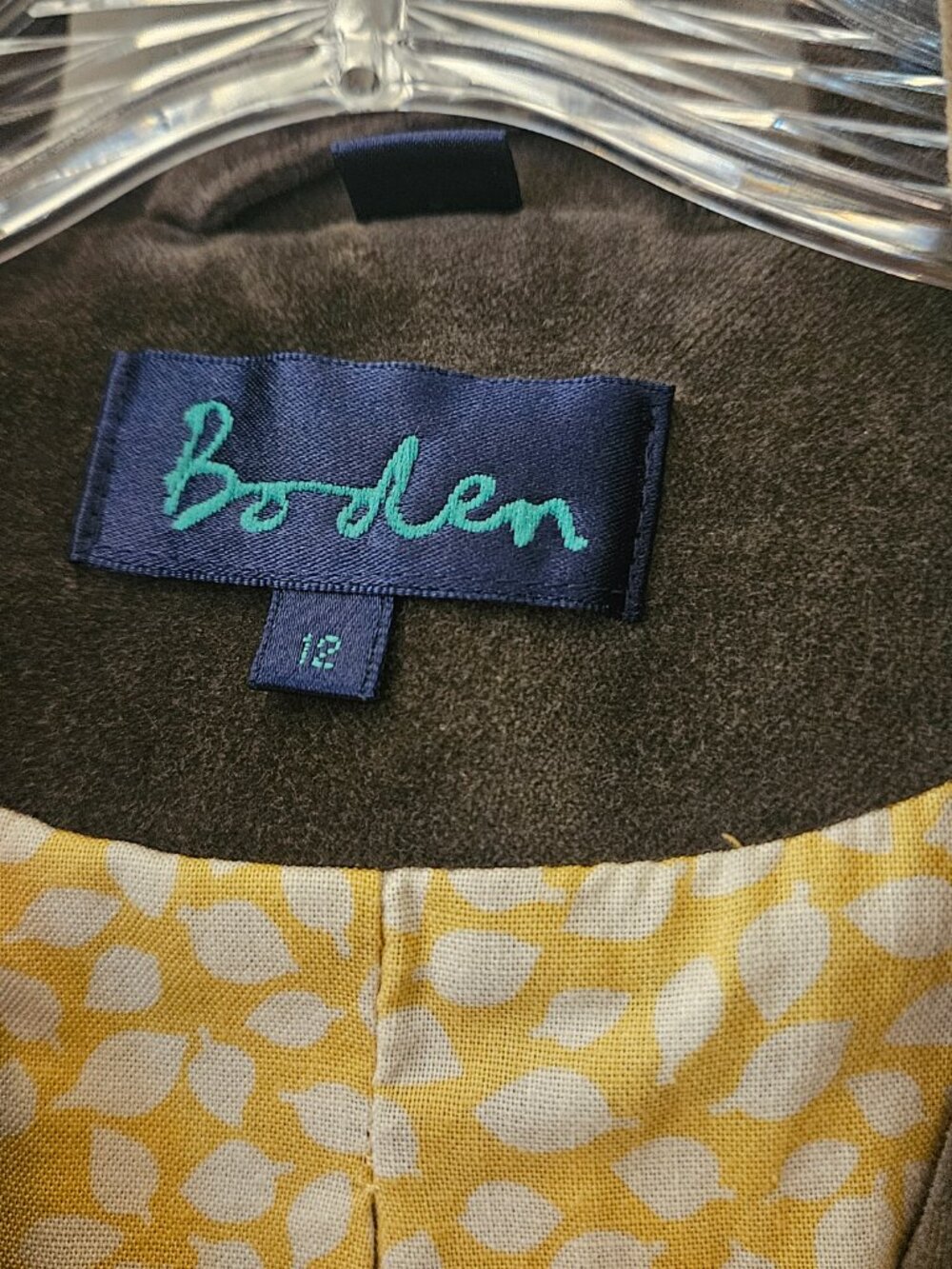 Boden Brown Velvet Blazer - Picture 3 of 4